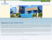 Tablet Screenshot of globalenviro.in